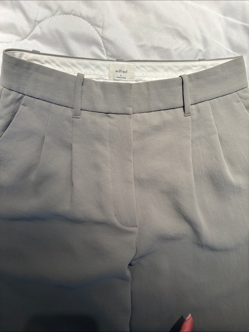 Wilfred Gray Tailored Pleated Trousers